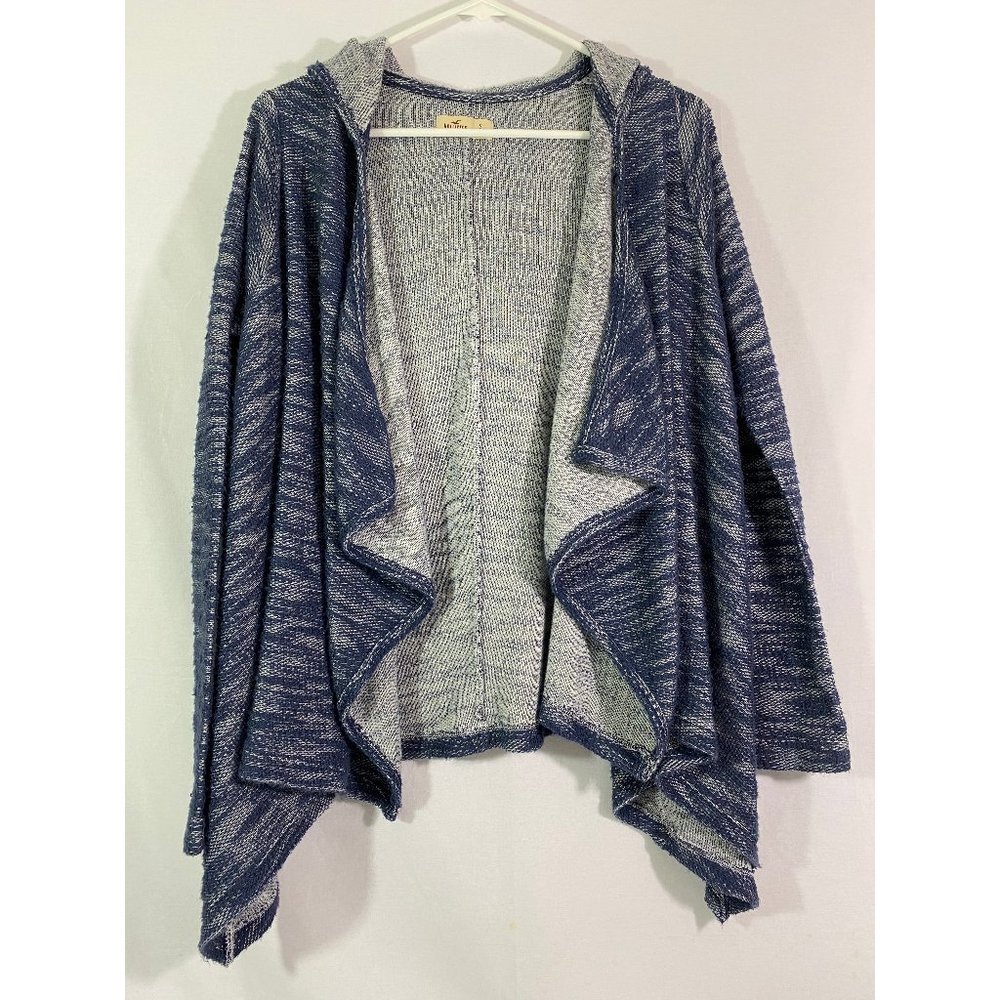 Hollister Open Front Cascading Cardigan Hooded